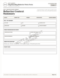 Dog Boarding Behavior Notes Form | Printable Pet Care Template