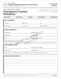 Dog Boarding Emergency Contact Form | Printable Pet Care Template