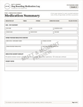 Dog Boarding Medication Log | Printable Pet Care Template