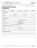 Pet Sitter Emergency Contact Form | Printable Pet Care Template